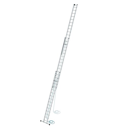 Sprossen-Seilzugleiter 3-teilig mit Standard-Traverse 3x16 Sprossen