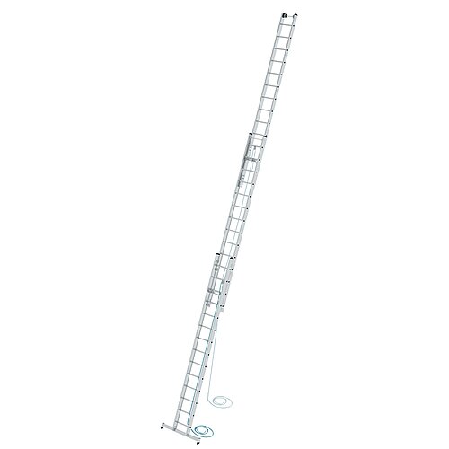 Sprossen-Seilzugleiter 3-teilig mit nivello®-Traverse 3x14 Sprossen