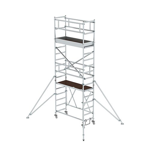 Klappgerüst 0,75 x 1,80 m mit Ausleger Plattformhöhe 3,80 m