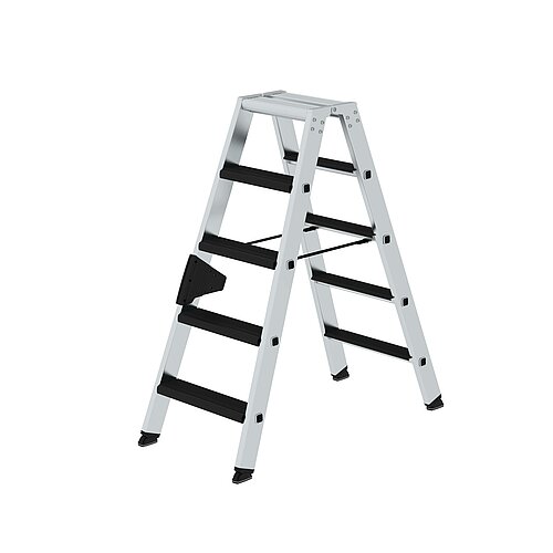 Stufen-Stehleiter beidseitig begehbar mit clip-step relax 2x5 Stufen 42210 Stufen-Stehleiter beidseitig begehbar mit clip-step relax 2x5 Stufen
