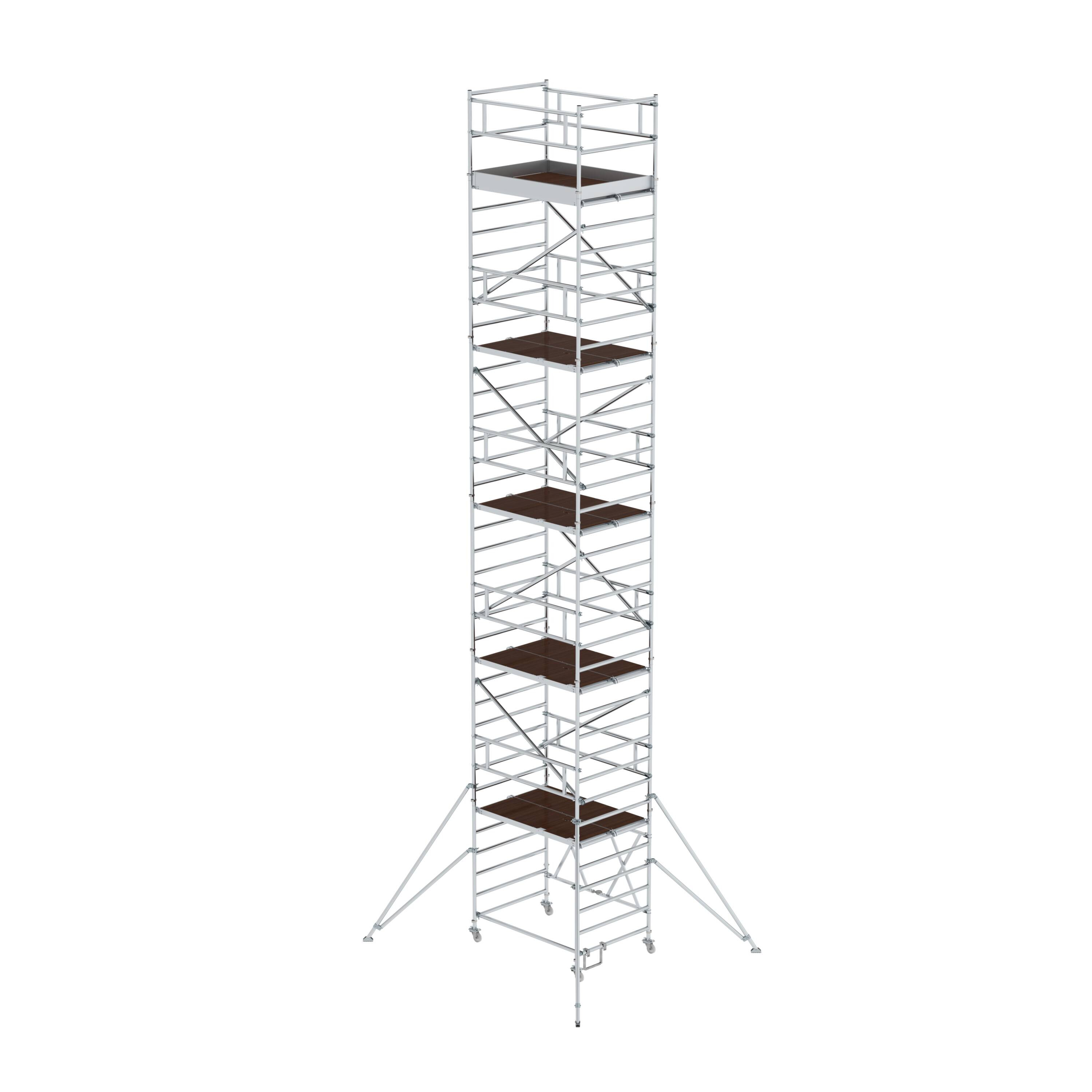 Klappgerüst 1,35 x 1,80 m mit Ausleger Plattformhöhe 9,80 m