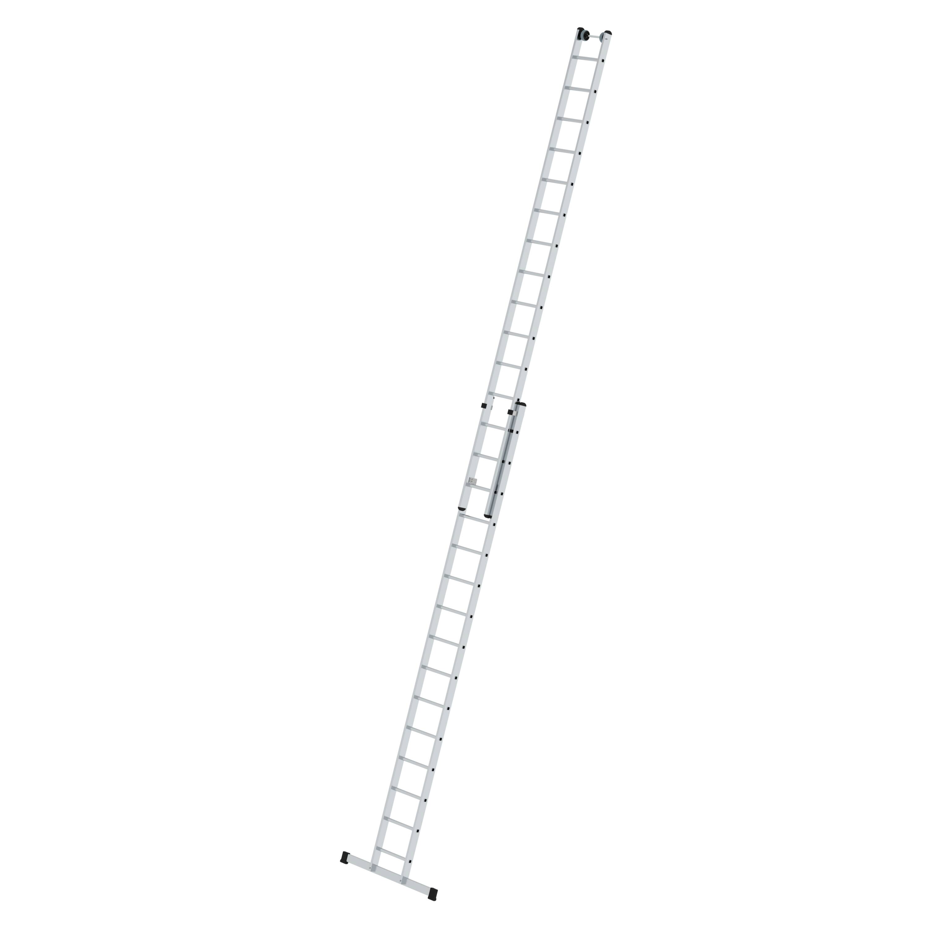 Sprossen-Schiebeleiter mit Standard-Traverse 2x15 Sprossen