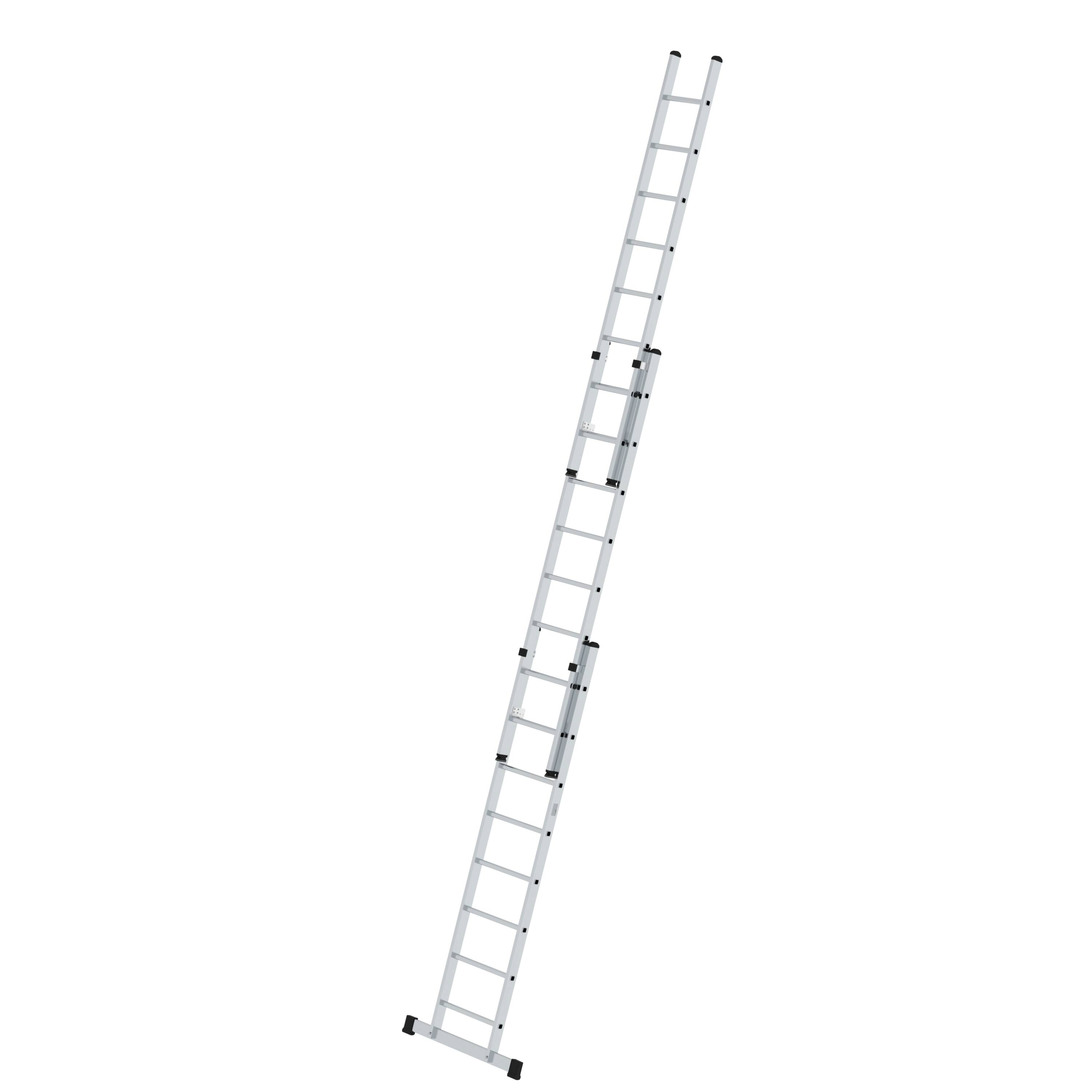 Sprossen-Schiebeleiter 3-teilig mit Standard-Traverse 3x8 Sprossen