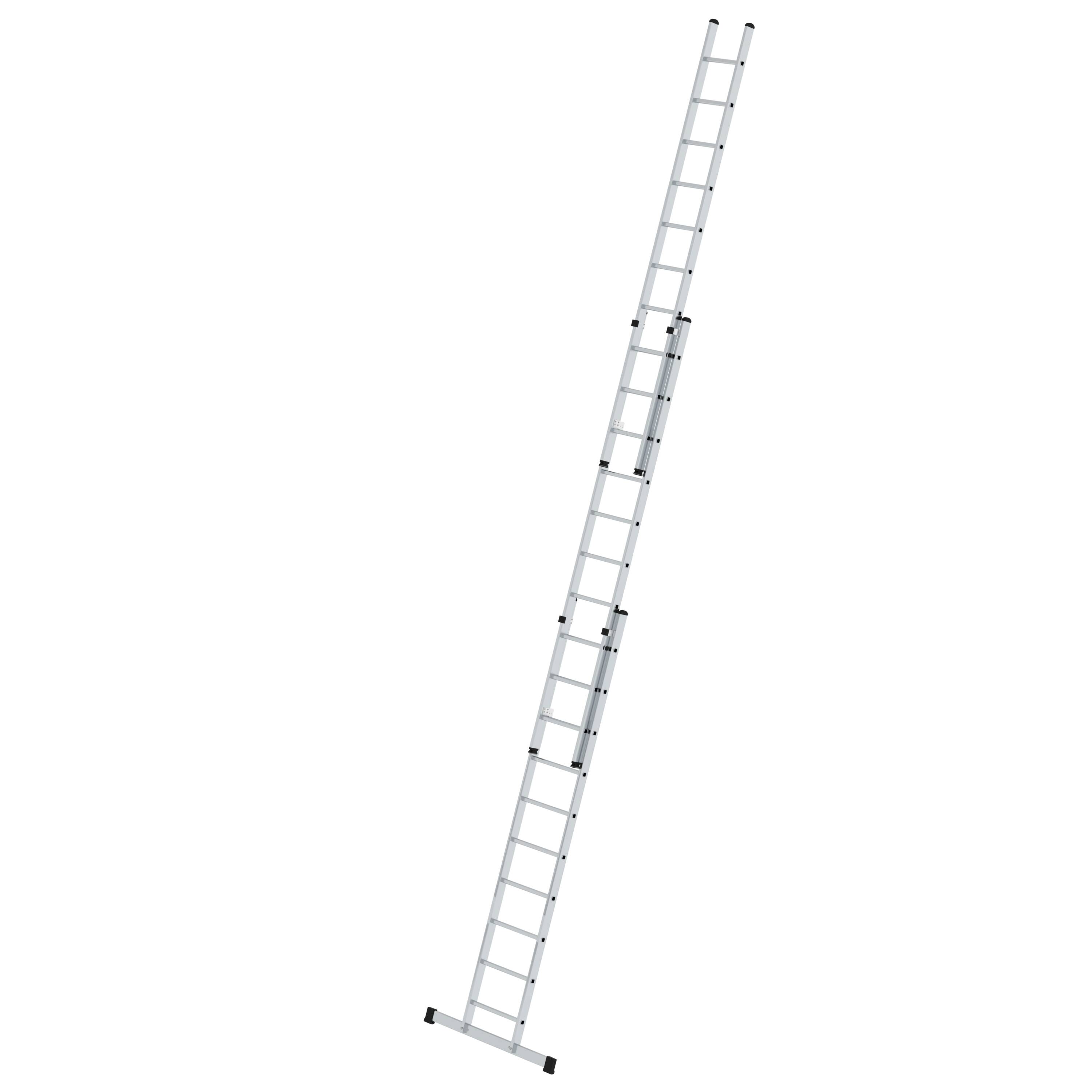 Sprossen-Schiebeleiter 3-teilig mit Standard-Traverse 3x10 Sprossen